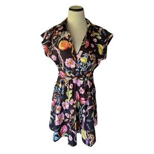 Maeve Black Floral Dress